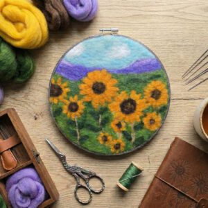 Painting With Wool - Sunflowers